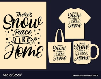 winter snow lettering typography quotes for tshirt