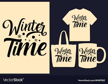 winter snow lettering typography quotes for tshirt