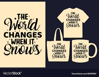 winter snow lettering typography quotes for tshirt