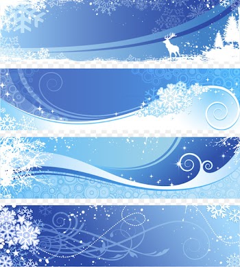 Winter Snowflake Euclidean vector - Winter background 