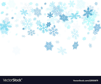 Winter snowflakes border cool background Vector Image