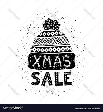  					Winter Special banner or label with a knitted vector image														