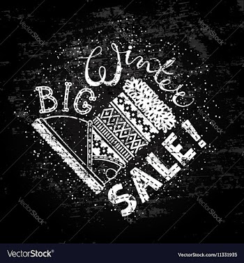  					Winter Special banner or label with boot Business vector image														