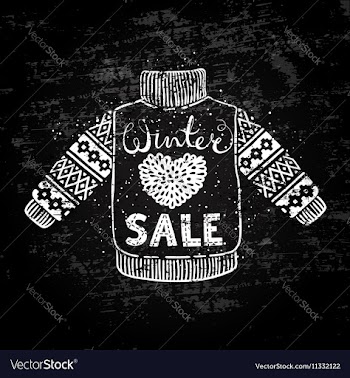  					Winter Special banner or label with knitted woolen vector image														