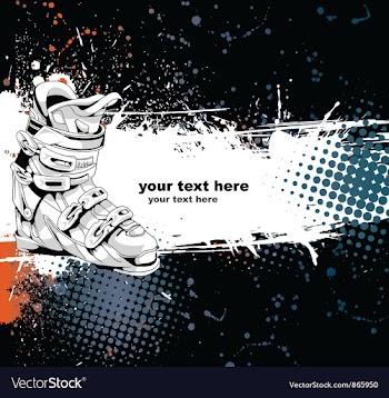 Winter sports background vector image
