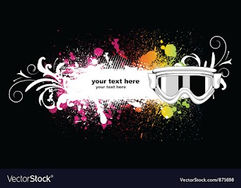 Winter sports background vector image