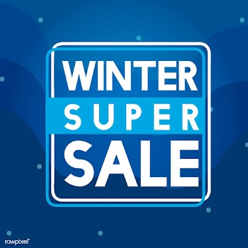 Winter super sale badge vector | Free stock vector - 503442