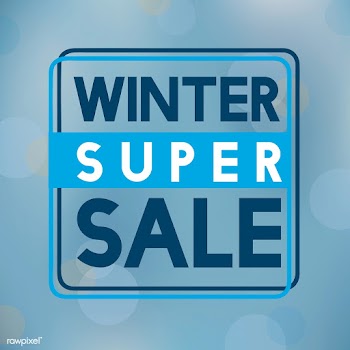 Winter super sale badge vector | Free stock vector - 503453