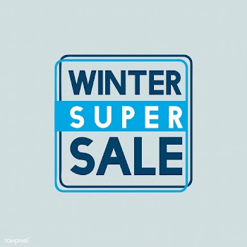 Winter super sale badge vector | Free stock vector - 503456
