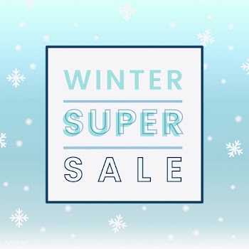 Winter super sale badge vector | Free stock vector - 504920