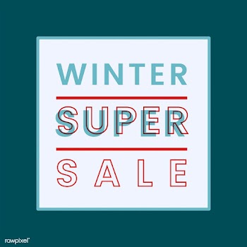 Winter super sale badge vector | Free stock vector - 504959