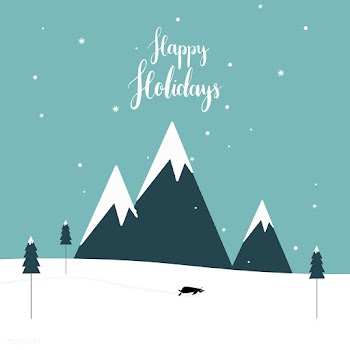 Winter themed postcard design vector | Free stock vector - 518570
