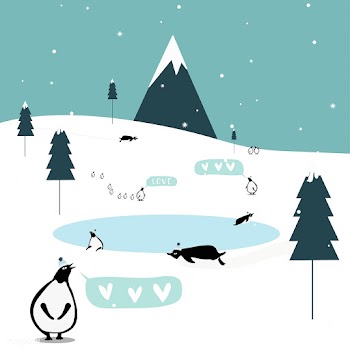 Winter themed postcard design vector | Free stock vector - 518576