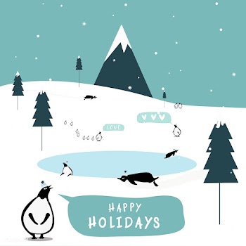 Winter themed postcard design vector | Free stock vector - 518584