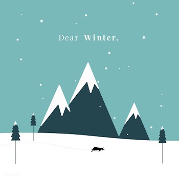 Winter themed postcard design vector | Free stock vector - 518593