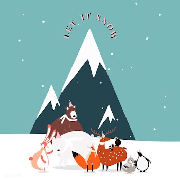 Winter themed postcard design vector | Free stock vector - 518594