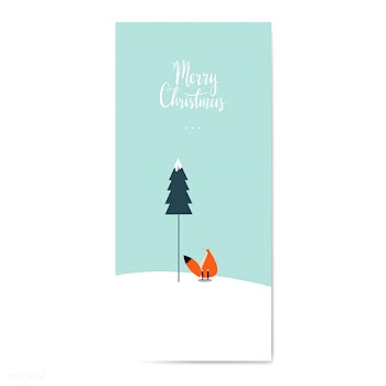 Winter themed postcard design vector | Free stock vector - 518601
