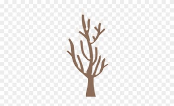 Winter Trees Clip Art Border - Illustration