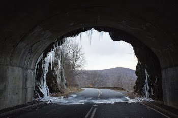 Winter tunnel, aesthetic background. Free | Free Photo - rawpixel