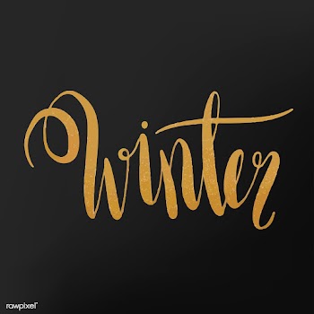 Winter watercolor style typography vector | Free stock vector - 489206