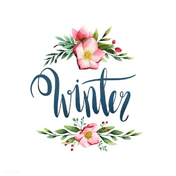 Winter watercolor style typography vector | Free stock vector - 489250
