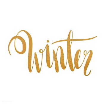 Winter watercolor style typography vector | Free stock vector - 489390
