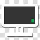 Wiped Out Icons, computer, black and white wooden frame transparent background PNG clipart