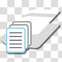 Wiped Out Icons, Folder_documents, white and blue plastic frame transparent background PNG clipart
