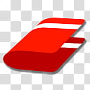 Wiped Out Icons, Folder_red_inv, red and white abstract painting transparent background PNG clipart