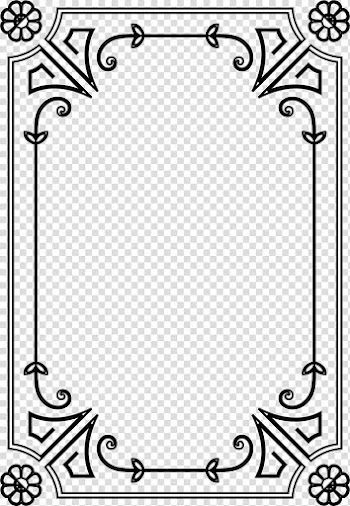 Wire-frame model Cartoon Black and white, Cartoon black frame decoration transparent background PNG clipart