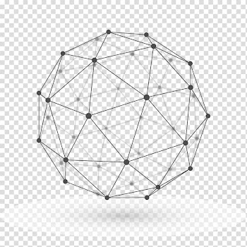 Wire-frame model Polygon mesh , polygonal transparent background PNG clipart