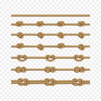 Wire rope Knot Illustration - Knotted rope 