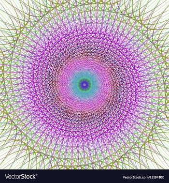 Wired abstract fractal spiral background vector image