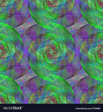 Wired fractal spiral pattern vector image