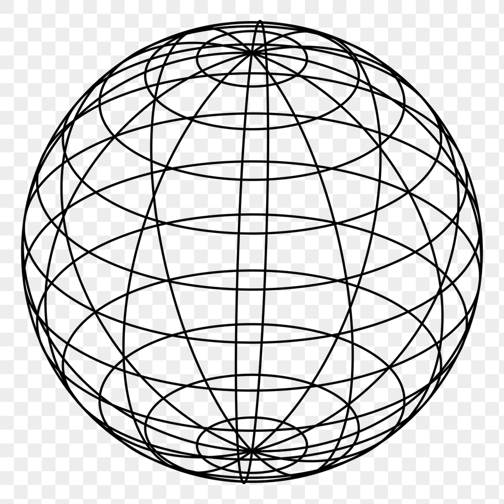 Wireframe globe png sticker, geography | Free PNG - rawpixel