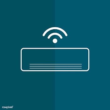 Wireless cooling and heating icon vector | Free stock vector - 534893