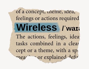Wireless ripped dictionary, editable word | Free PSD - rawpixel