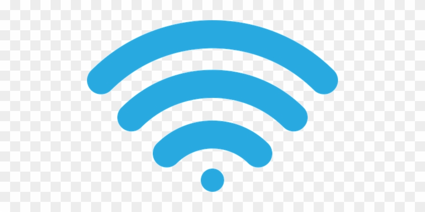 Wireless Signal Icon Image Vector Blue Wi- - Wifi Signal