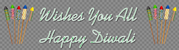 Wishes You All Happy Diwali PNG Transparent Image