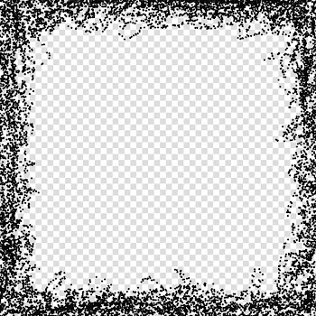 Wishful Borders, black dust frame transparent background PNG clipart