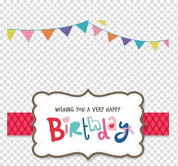 Wishing you a very happy birthday , Birthday Party Greeting card , birthday party transparent background PNG clipart