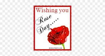Wishing You Rose Day Glitter - Feb 7 Rose Day