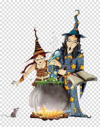 Witch Animaatio Halloween, witch transparent background PNG clipart
