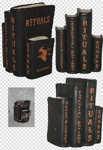 Witch Books , black books transparent background PNG clipart