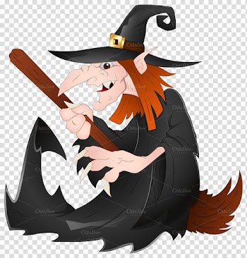 Witch Broom Cartoon, witch transparent background PNG clipart