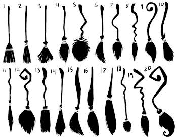 witch broom silhouettes | Halloween Obsessed in 2019 | Halloween ...