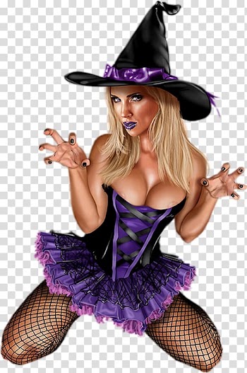 Witch Halloween Costume Blog, witch transparent background PNG clipart