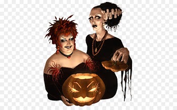 witch Halloween Easter postcard - witch 