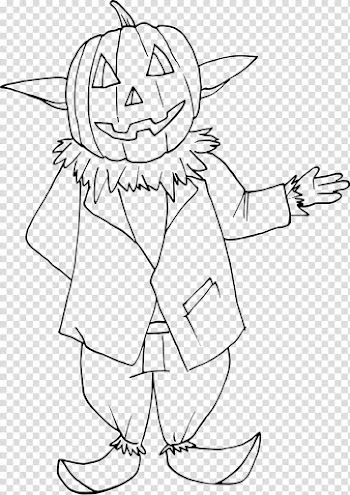 Witch Halloween Pumpkin Visual arts Line art, witch transparent background PNG clipart
