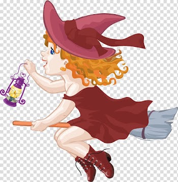 Witch Halloween, witch transparent background PNG clipart